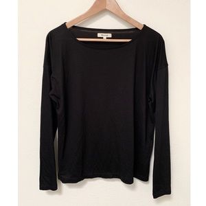 Madewell Black Long Sleeve Top Small